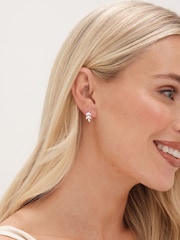 Simply Silver Silver Tone 925 Cubic Zirconia Leaf Stud Earrings - Image 3 of 3