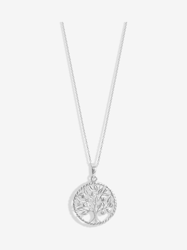 Simply Silver Silver Tone 925 Tree Of Love Pendant - Image 1 of 3