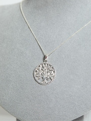 Simply Silver Silver Tone 925 Tree Of Love Pendant - Image 2 of 3