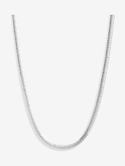 Simply Silver Silver Tone 925 Flat Herringbone Necklace - Image 1 of 4