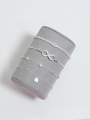 Simply Silver Silver Tone 925 Emerald Cut Crystal Bracelet - Image 2 of 3