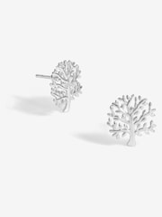 Simply Silver Silver Sterling 925 Polished Meaningful Tree Stud Earrings - Image 1 of 3