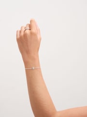 Simply Silver Silver Tone 925 Cubic Zirconia Star Toggle Bracelet - Image 3 of 4