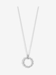 Simply Silver Silver Tone 925 Twisted Open Wreath Pendant - Image 1 of 3