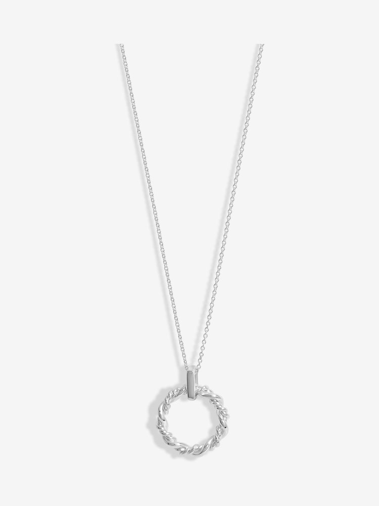 Simply Silver Silver Tone 925 Twisted Open Wreath Pendant - Image 1 of 3