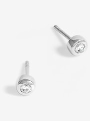 Simply Silver Silver Tone 925 Polished And Cubic Zirconia Stud Earrings - Image 1 of 3