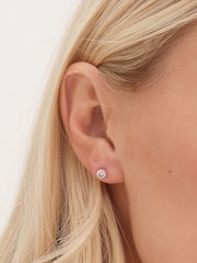 Simply Silver Silver Tone 925 Polished And Cubic Zirconia Stud Earrings - Image 2 of 3