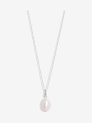 Simply Silver Silver Sterling 925 Semi Precious Pearl Pendant Necklace - Image 1 of 4