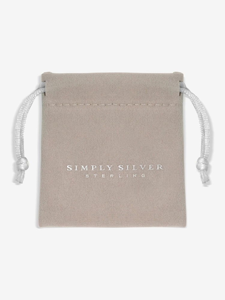 Simply Silver Silver Tone 925 Pave Leaf Pendant - Image 4 of 4