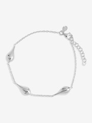 Simply Silver Silver Tone 925 Polished Nugget Orb Bracelet - Image 1 of 4