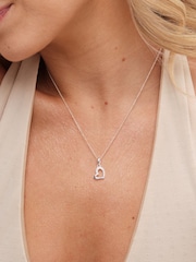 Simply Silver Silver Tone 925 Polished And Cubic Zirconia Heart Set - Gift Boxed - Image 3 of 4