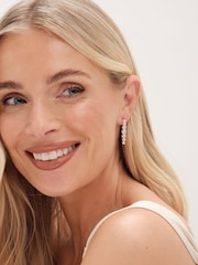 Simply Silver Silver Tone 925 Cubic Zirconia Graduated Tennis Drop Earrings - Image 2 of 3