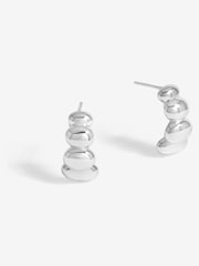 Simply Silver Silver Tone 925 Polished Graduated Pebble Stud Earrings - Image 1 of 3