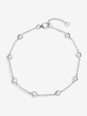Simply Silver Silver Sterling 925 Station Crystal Bracelet - Image 1 of 3