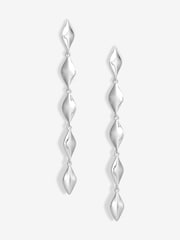 Simply Silver Silver Sterling 925 Polished Diamond Shape Drop Earrings - Image 1 of 3