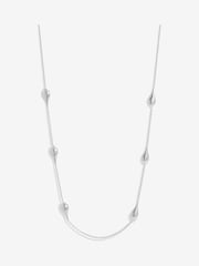 Simply Silver Silver Tone 925 Polished Nugget Orb Necklace - Image 1 of 4