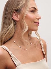Simply Silver Silver Tone 925 Polished Nugget Orb Necklace - Image 3 of 4
