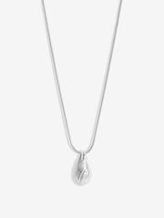 Simply Silver Silver Tone 925 Fine Flat Snake Effect Necklace - Image 1 of 4