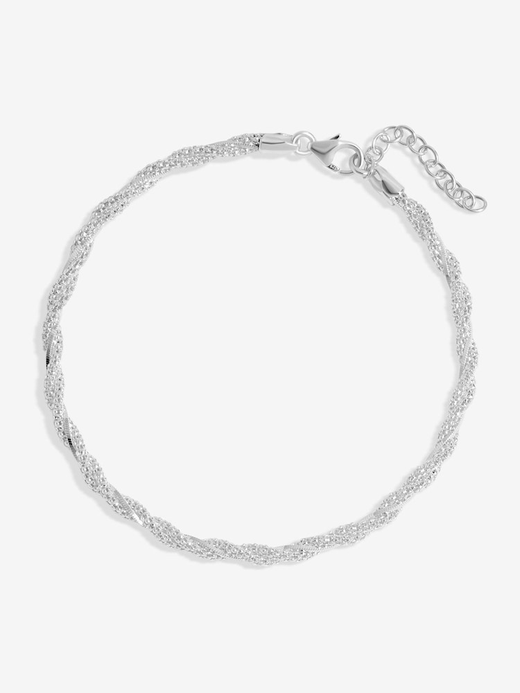 Simply Silver Silver Sterling 925 Textured Twist Rope Bracelets - Image 1 of 4