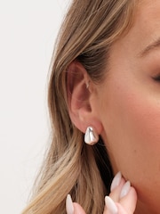 Simply Silver Silver Sterling 925 Polished Nugget Stud Earrings - Image 2 of 3