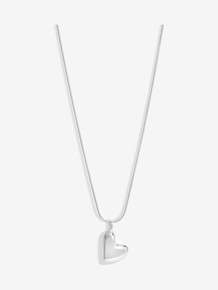 Simply Silver Silver Tone 925 Molten Heart Pendant - Image 1 of 3 Simply Silver Silver Tone 925 Molten Heart Pendant - Image 1 of 3