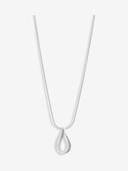 Simply Silver Silver Tone 925 Polished Open Pear Drop Pendant - Image 1 of 3