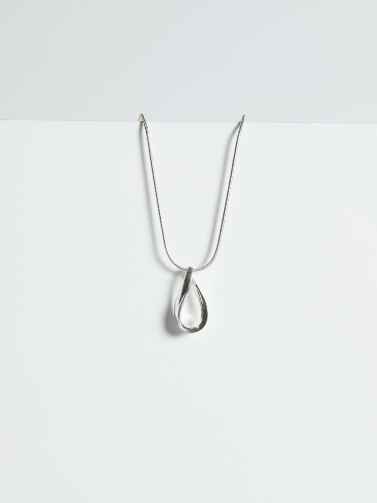 Simply Silver Silver Tone 925 Polished Open Pear Drop Pendant - Image 2 of 3