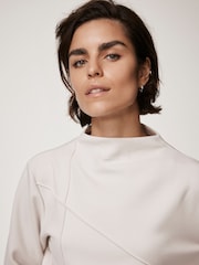 Mint Velvet Cream High Neck Sweatshirt - Image 5 of 8