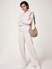 Mint Velvet Cream High Neck Sweatshirt - Image 6 of 8