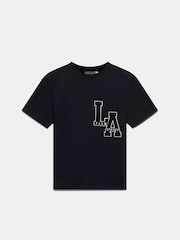 Mint Velvet Black Motif 100% Cotton T-Shirt - Image 6 of 7
