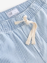 Gap Blue Stripe Mid Rise Pull On Wide Leg Easy Baggy Jeans - Image 3 of 3