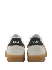 Gola White Cameo Dark Brown Gum Womens Viper Trainers - Image 3 of 4