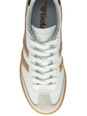 Gola White Cameo Dark Brown Gum Womens Viper Trainers - Image 4 of 4