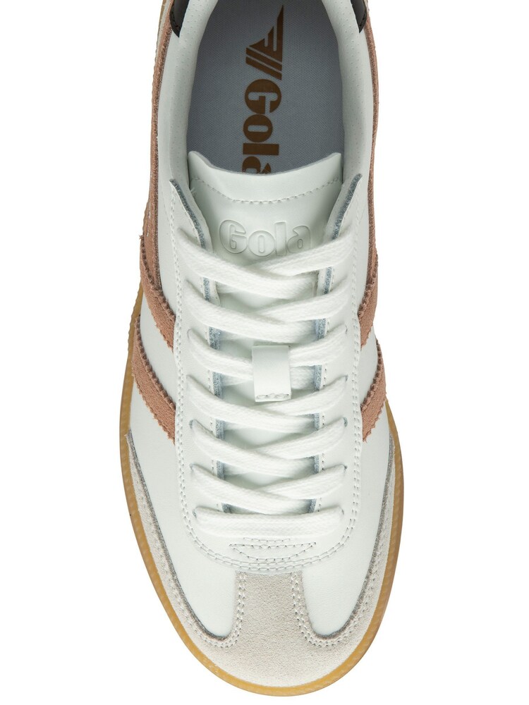 Gola White Cameo Dark Brown Gum Womens Viper Trainers - Image 4 of 4