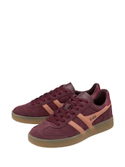 Gola Windsor Wine Terracotta Cerise Gum Womens Viper Trainers - Image 2 of 4
