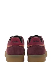 Gola Windsor Wine Terracotta Cerise Gum Womens Viper Trainers - Image 3 of 4