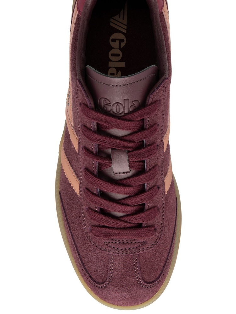 Gola Windsor Wine Terracotta Cerise Gum Womens Viper Trainers - Image 4 of 4
