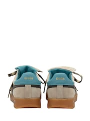 Gola Bone Mocha Ocean Gum Womens Stadia 86 Trainers - Image 4 of 5