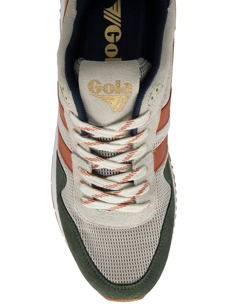 Gola Khaki Green Mens Delta Trainers - Image 4 of 4