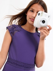 Lipsy Cobalt Blue Scuba 3D Lace Occasion Jumpsuit (5-16yrs) - Image 3 of 4