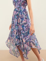Lipsy Purple Hanky Hem Midi Dress (5-16yrs) - Image 2 of 4