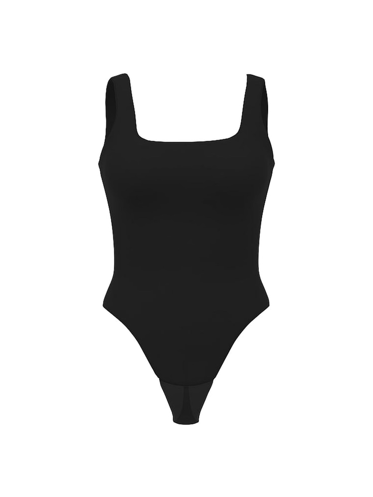 Victoria's Secret Black FeatherSoft™ Square Neck Tank Bodysuit - Image 3 of 3