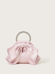 Monsoon Pink Bow Dazzle Cross Body Bag - Image 1 of 4