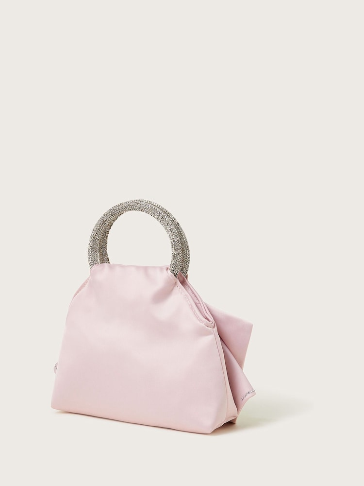 Monsoon Pink Bow Dazzle Cross Body Bag - Image 2 of 4