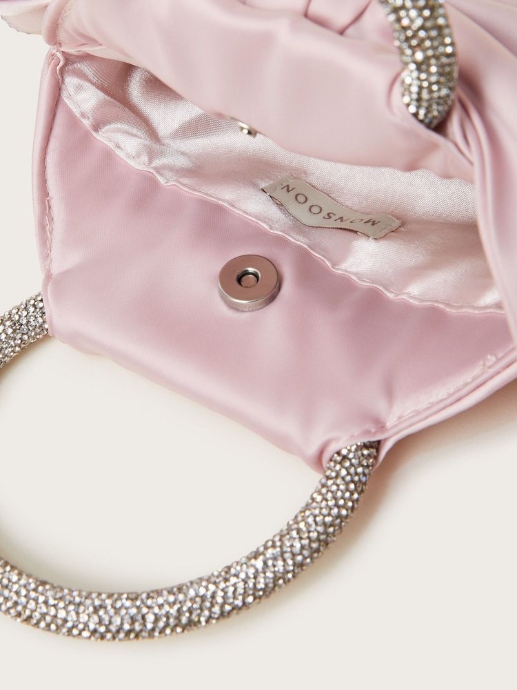 Monsoon Pink Bow Dazzle Cross Body Bag - Image 4 of 4