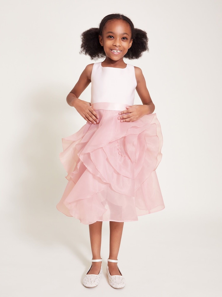 Monsoon Pink Organza Flower Can Dress - Image 1 of 1