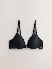 Lipsy Black Underwired Padded Plunge Bra - Image 5 of 7