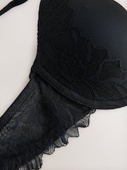 Lipsy Black Underwired Padded Plunge Bra - Image 6 of 7