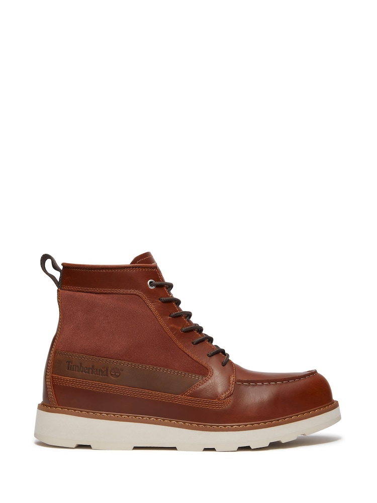 Timberland Britton Mills Brown Moccasin Tall Boots - Image 1 of 9 Timberland Britton Mills Brown Moccasin Tall Boots - Image 1 of 9