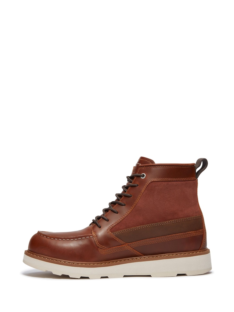 Timberland Britton Mills Brown Moccasin Tall Boots - Image 2 of 9 Timberland Britton Mills Brown Moccasin Tall Boots - Image 2 of 9